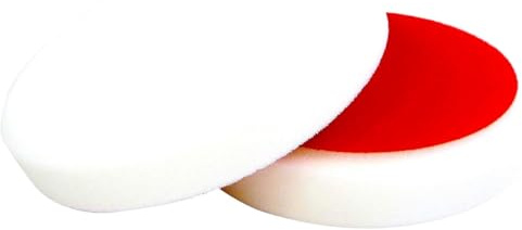 ALCLEAR 5513530H Schleifpad, Auto Polierschwämme Polierschwamm, hart, Durchmesser: 135x25 mm, weiß,2er Set, Polierpad polieren Pad Schwamm Polierschaum f. Poliermaschine