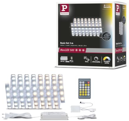 Paulmann MaxLED Tunable White Basisset beschichtet 3m 20W mit Weißlichtsteuerung