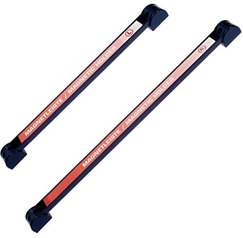 ALKAN 2 x Extra starke MAGNETLEISTEN/MAGNETHALTER Magnetschiene mit Befestigungsmaterial 460 + 600mm