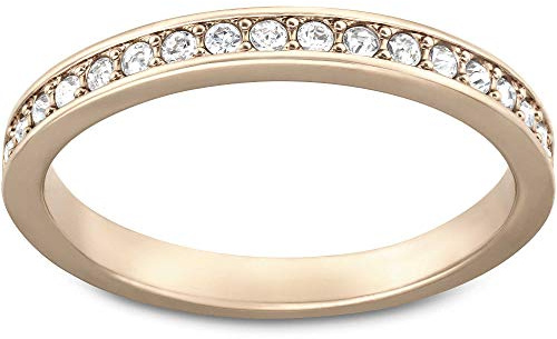 Swarovski Damen-Ring Vergoldet teilvergoldet Glas weiß 50329