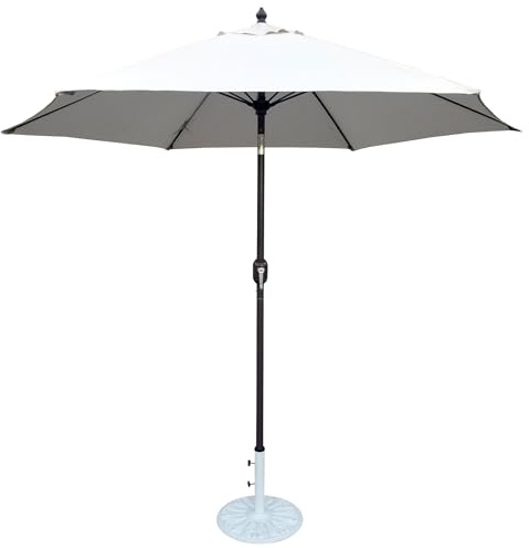 TropiShade 9 ft Umbrella with Antique White Color Polyester Cover