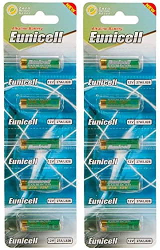 Eunicell 10 Alkaline Batterien 12 V A27 27A Alkaline Mn27 Gp27a