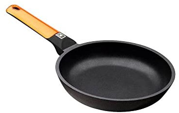 BRA Efficient Orange Sartén de 20 cm, aluminio fundido con antiadherente Platinum Plus, apta para todo tipo de cocinas incluida inducción