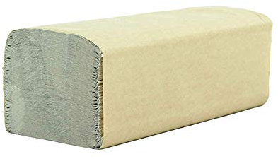 SemyTop Quicky Papierhandtuch, ZZ-Falz, 25 x 23 cm, 1lag, natur, 5000 Blatt, 1er Pack (10 x 500 Stück), ST-77048