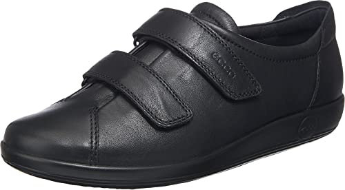 ECCO Damen Soft 2.0 Hohe Sneaker Trainer, Black Sole, 39 EU