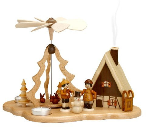Rudolphs Schatzkiste Los niños del Invierno de la pirámide con Incienso contienen sin Pintar para 3 montañas del Mineral de Las Luces los 22cm del té Nuevas