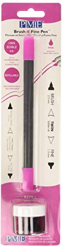 PME - Brush & Fine Pen - Penna Alimentare per Cake Design - Rosa
