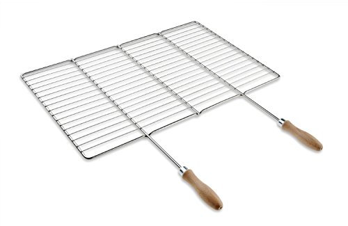 Grille de barbecue en inox européene 53x38cm