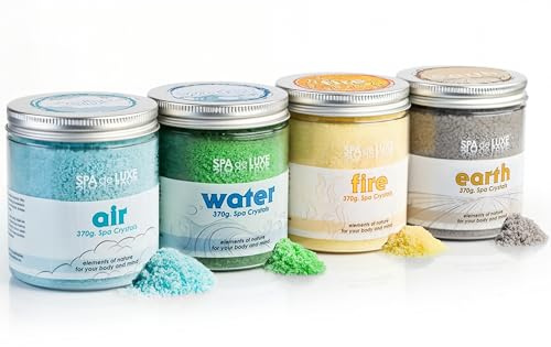 AquaFinesse Spa Crystals - Aromasalze für Whirlpools | Spa Deluxe Duftessenzen für Badewanne und Spa Whirlpool, ideal für Körperpflege, Stressabbau, Wellness und Schönheit