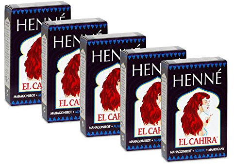 Henna Mahagoni Rot 5-er Pack