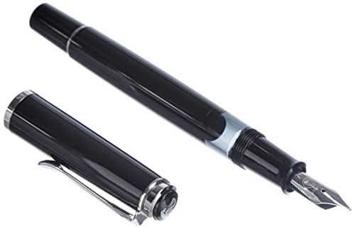Pelikan FWI 804080 Kolbenfüllhalter Classic M205, schwarz, Feder M, 1 Stück, 971770