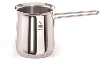 GEFU Aufschäumbecher CLAUDIO 600 ml – Edelstahl Milchkännchen mit Ausgießnase & Sandwichboden | Induktion geeignet, spülmaschinenfest