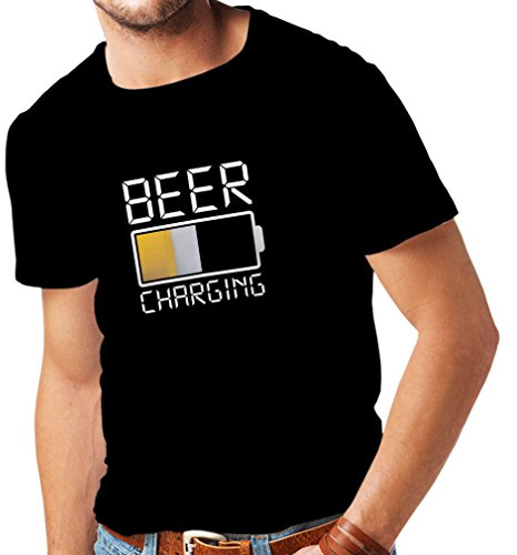 lepni.me T-Shirt pour Hommes Chargement de bière, Citations drôles, Bar Humour pour Les Amoureux de la bière (XL Noir Multicolore)