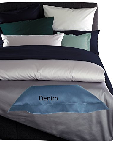 Curt Bauer Mako Satin Uni Bettwäsche 155x220 (denim)