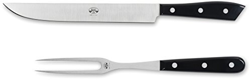 Coltellerie Berti Compendio 2 Pezzi Lucido Corredo Da Arrosto Nero