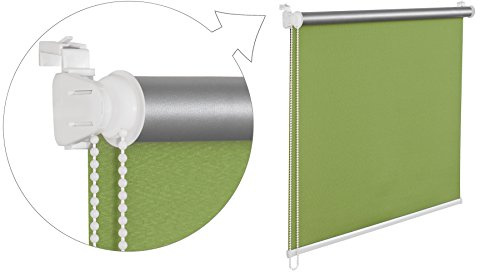 SK Thermo – Estor Oscurecer Ventanas, Estores Verdunklungs 50 x 200 cm Verde, Estor con ichung térmico (100% abdunklung INKL. Elkop Plana