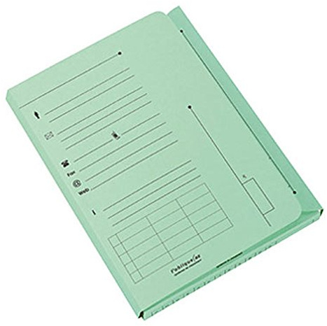 Paquet de 25 sous-dossiers 2 rabats kraft 240gr coloris vert