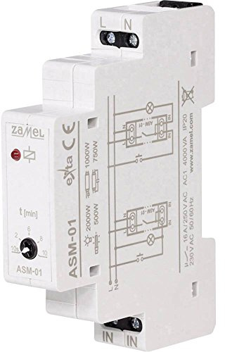 zaMel ASM-01 Treppenlichtzeitschalter Hutschiene 230V