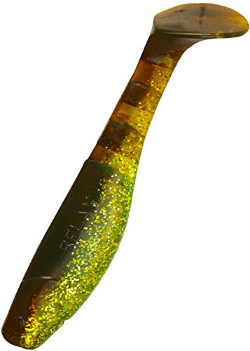 Relax Kopyto 4 l 10 cm gummifiskar 10 stycken gös gummibete L-052 motorolja grön