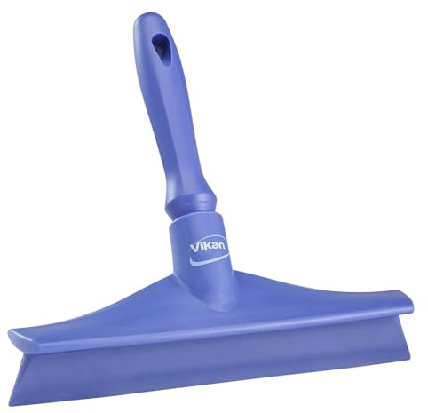 Vikan 71258 Rubber Polypropylene Frame Bench Single Blade Squeegee, 10, Purple