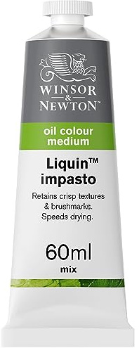 Winsor & Newton 3019753 Ölmalmittel, Liquin Impasto 60 ml Tube, schnelltrocknendes Impastomedium mit fester Konsistenz und geringem Pinselabdruck