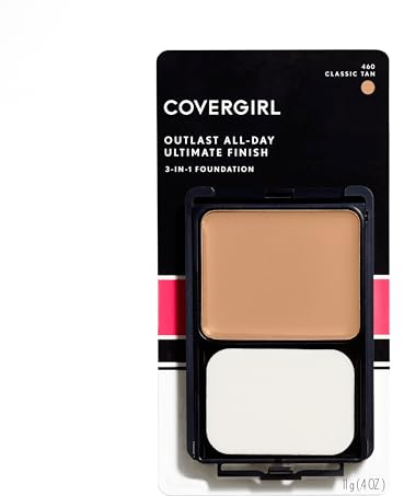 COVERGIRL Outlast All-Day Ultimate Finish Foundation, Classic Tan, 0.4 Ounce (Pack of 1) (Packaging May Vary)