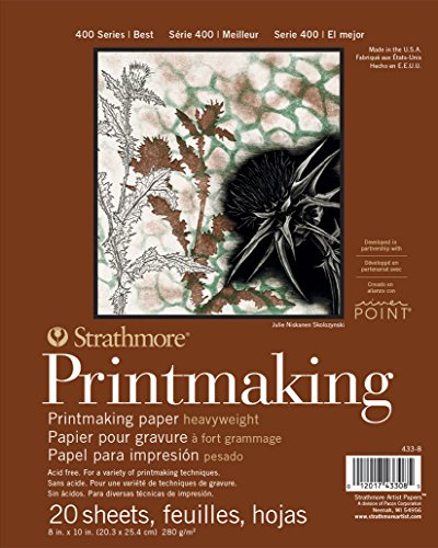 Strathmore Paper Bloc de Papier 20,3 x 25,4 cm, 20 Feuilles, Blanc, 20,3 x 25,4 cm