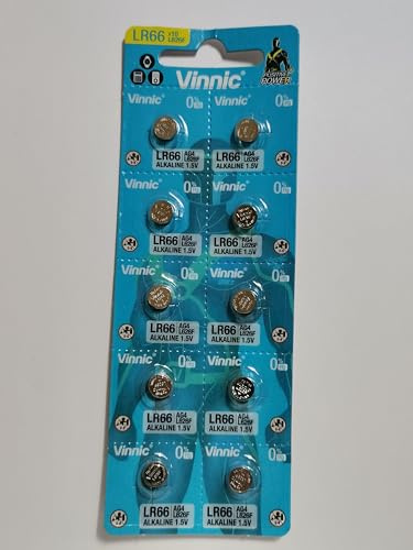 Vinnic L626-C10 AG4 Alkaline Knopfzelle (10 Stück)