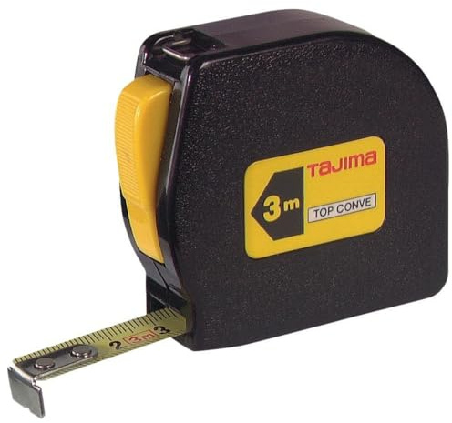 Tajima Ergonomisches Bandmaß, 5 m/13 mm Original mit Clip, 1 Stück, TAJ-11664