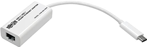 Tripp Lite U436-06N-GBW Adaptador de Cable USB 3.1 RJ-45 Blanco - Adaptador para Cable (USB 3.1, RJ-45, Male Connector/Female Connector, Blanco)