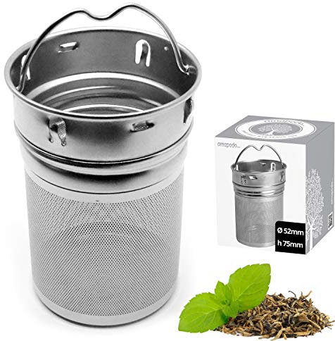 amapodo Teesieb für losen Tee - Edelstahl Teefilter für Teeflaschen, Trinkflaschen, Thermobecher, Thermoskannen, Flaschen Glasflaschen, Isolierkannen, Sieb Teeeinsatz, Spülmaschinenfest, Plastikfrei