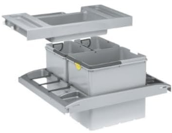 Franke Kitchen Systems Sorter von Abfällen Trolley Vario 60 134.0066.057, 56,0 x 39,0 x 48,3 cm, Grau
