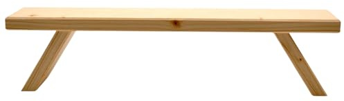 Erzwelt - Schwibbogenbank aus Holz – Lichterbogenerhöhung – 50 x 10 x 7 cm | Fensterbank Erhöhung für Lichterbogen – Holzbank für Schwibbogen – Deko Bank & Blumenbank – Original Erzgebirge