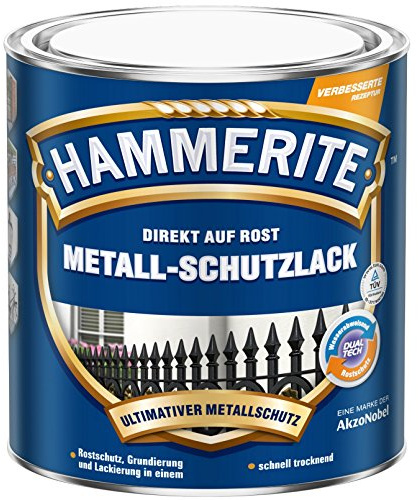 Hammerite Metall-Schutzlack glänzend weiß 2,5 L
