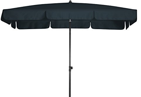Doppler Absolut wasserdichter Gartenschirm Waterproof 260x150 UV-Schutz 80, Farbe anthrazit