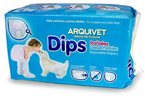 Arquivet Dips pañales para Perros/XS - 25 x 35 cm (18 uds) (1966)