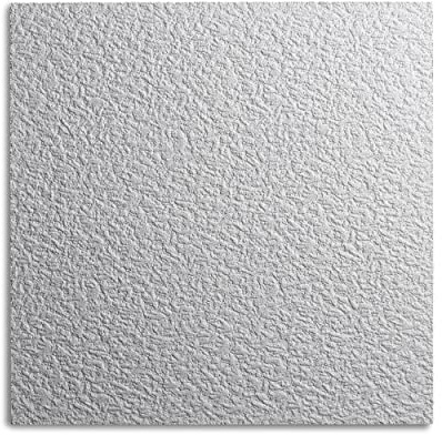 DECOSA Dalle de plafond AP103 Gent - polystyrène - blanc - effet crépi - 50 x 50 cm - 2 sachets (=4 m2)