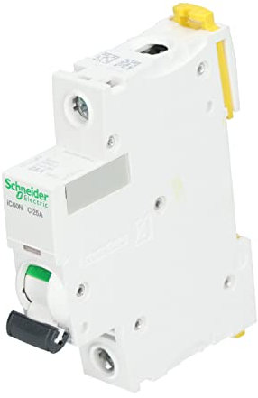disjoncteur - ic60n - 1 pôle - 25a - courbe c - schneider electric a9f77125