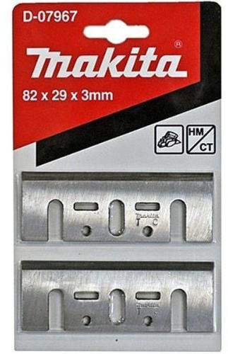 Makita d-07967 – Blister von 2 Klingen Typ HM 82 mm für Bürsten 1100 1923B KP0800 kp0810 KP0810 C