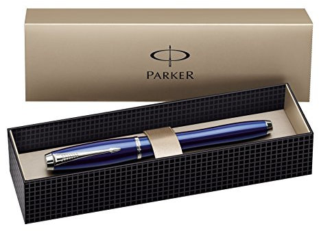 Parker S0850700 Füllfederhalter Urban Bay City C.C, Strichbreite F, schreibfarbe blau