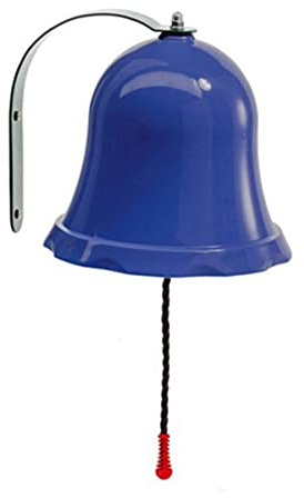 Gartenpirat Glocke blau aus PP/Metall für Kinder