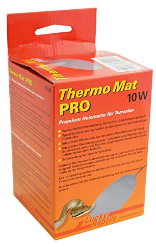 Lucky Reptile Thermo Mat PRO 10 W, värmematta för reptiler och växter, 10 watt, 10 Watt = ca. 25 x 15 cm