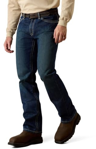 ARIAT Hållbara arbetsjeans för män, Skiffer, 30W x 32L