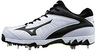Mizuno Dam 9-Spike Swift 4 softballsko, 6, Vitsvart, 44 EU