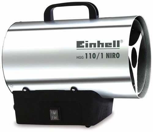 Einhell Heißluftgenerator HGG 110/1 Niro (DE/AT) (Heizmantel aus verzinktem Stahlblech, Gehäuse aus Nirostablech, Piezozündung, Rückbrandsicherung)