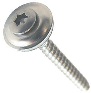 Spenglerschrauben Edelstahl 4,5x65mm | VE = 100 Stück | mit Dichtscheibe D = 15mm | A2 Spengler Schrauben