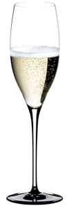 RIEDEL Sommeliers Black Tie Jahrgangschampagner Glas - Schwarze Bodenplatte - Einzelpackung, Sektglas, Kristallglas, Spülmaschinenfest - 4100/28