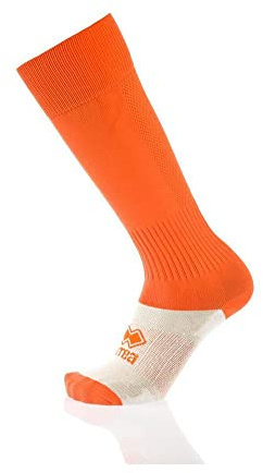 Errea TRANSPIR Stutzensocken · Unisex Stutzen für Erwachsene & Jugendliche Fußball Hockey Volleyball Running etc. · Wettkampf Sportsocken in Gr. 42-50 Größe OneSize, Farbe orange