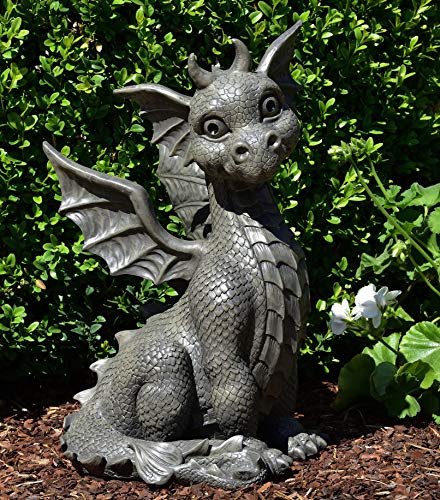 Figur de jardin dragon assis