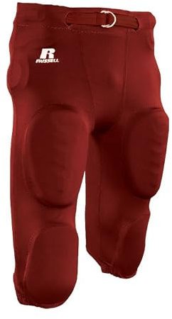 Russell Athletic Herren Deluxe Game Football Pant (F25xpm) Hose, Echtes Rot, Small